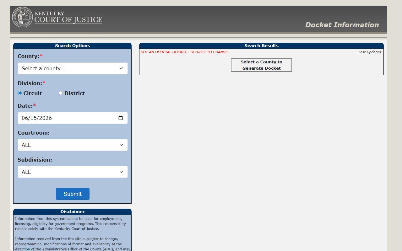 Taylor County court records after arrest docket search portal